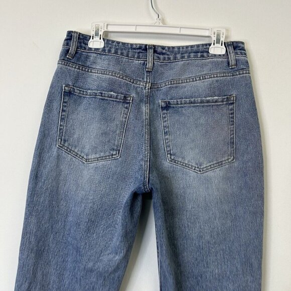 Vervet Super High Rise Beverly Slim Straight Jeans Womens Size 29 Ankle Crop - Picture 10 of 10